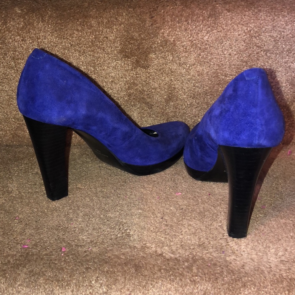 NINE WEST-BEAUTIFUL PURPLE SUEDE HI HEEL(ABT 4IN) - Picture 6 of 7